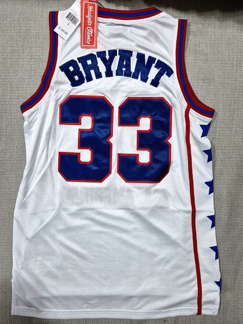 Headgear Classics Kobe Bryant #33 McDonald's All American Jersey — Men's Small